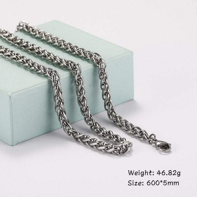 Men's Curb Cuban Chain Necklace Pi-Mart