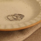 Jewelry Shining Love Wish Bone Stacking Ring Pi-Mart