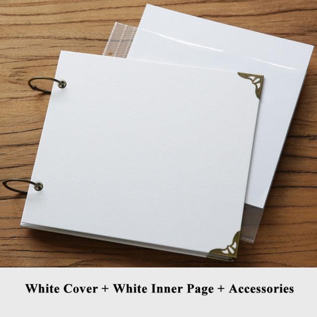 10Inch Wedding Photo Album Scrapbook Cardboard Albums Photo Baby Scrapbooking Album Blank Cover Travel Albums For Photos Home Decor House Decoration DIY Memorable Gifts For Loved Ones Stevvex