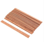 10pc 6-13cm Wooden Candles Wick With Sustainer Tab Candle Wick Core For DIY Candle Handmade Wooden Wick Soy Parffin Wax Wick DIY Candle Making Stevvex