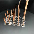 10pc 6-13cm Wooden Candles Wick With Sustainer Tab Candle Wick Core For DIY Candle Handmade Wooden Wick Soy Parffin Wax Wick DIY Candle Making Stevvex