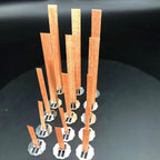 10pc 6-13cm Wooden Candles Wick With Sustainer Tab Candle Wick Core For DIY Candle Handmade Wooden Wick Soy Parffin Wax Wick DIY Candle Making Stevvex