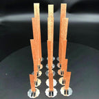 10pc 6-13cm Wooden Candles Wick With Sustainer Tab Candle Wick Core For DIY Candle Handmade Wooden Wick Soy Parffin Wax Wick DIY Candle Making Stevvex
