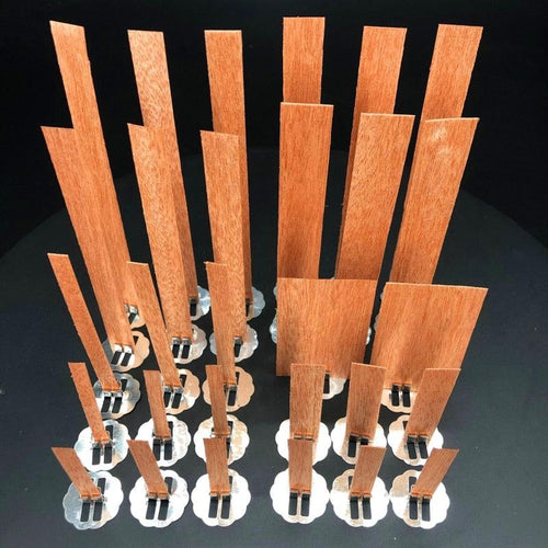 10pc 6-13cm Wooden Candles Wick With Sustainer Tab Candle Wick Core For DIY Candle Handmade Wooden Wick Soy Parffin Wax Wick DIY Candle Making Stevvex