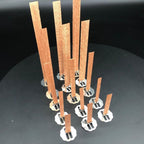 10pc 6-13cm Wooden Candles Wick With Sustainer Tab Candle Wick Core For DIY Candle Handmade Wooden Wick Soy Parffin Wax Wick DIY Candle Making Stevvex
