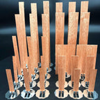 10pc 6-13cm Wooden Candles Wick With Sustainer Tab Candle Wick Core For DIY Candle Handmade Wooden Wick Soy Parffin Wax Wick DIY Candle Making Stevvex