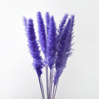 10PCS Bulrush Natural Dried Flowers Artificial Pampas Grass Decor Phragmites Fake Flower Wedding Home Decoration Floor Vase Filler for Living Room Kitchen Decor Stevvex