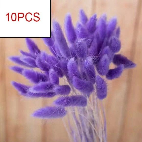 10PCS Bulrush Natural Dried Flowers Artificial Pampas Grass Decor Phragmites Fake Flower Wedding Home Decoration Floor Vase Filler for Living Room Kitchen Decor Stevvex