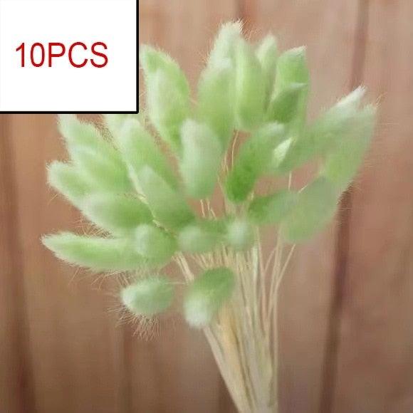 10PCS Bulrush Natural Dried Flowers Artificial Pampas Grass Decor Phragmites Fake Flower Wedding Home Decoration Floor Vase Filler for Living Room Kitchen Decor Stevvex