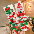 10pcs Cartoon Christmas Hairpin For Kids Lovely Pom-pom Children Hairpins Christmas Tree Decrative Hair Clips Fashion Hair Accessories For Women