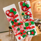 10pcs Cartoon Christmas Hairpin For Kids Lovely Pom-pom Children Hairpins Christmas Tree Decrative Hair Clips Fashion Hair Accessories For Women