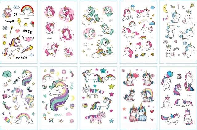 10pcs Dinosaur Sticker Temporary Tatoo Waterproof Colorful Elegant Children Tattoos Stevvex