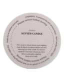 10Pcs DIY Manual Fragrance Candle Jar Container Stickers Candle Making Candle Stickers Waterproof Wax Melting Candle Safety Stickers Label Cup Sticker Translucent Candle Round Dust Proof Paper Stickers Stevvex