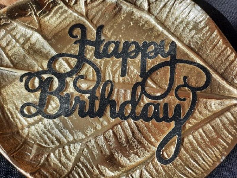 10pcs Glitter Happy Birthday Cake Topper Happy Birthday Cake Topper Happy Birthday Cupcake Topper Glitter Gold Decoration Bling Sparkle Decoration Sign Happy Birthday Cake Topper Girl Birthday Dessert Decor Stevvex
