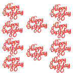 10pcs Glitter Happy Birthday Cake Topper Happy Birthday Cake Topper Happy Birthday Cupcake Topper Glitter Gold Decoration Bling Sparkle Decoration Sign Happy Birthday Cake Topper Girl Birthday Dessert Decor Stevvex