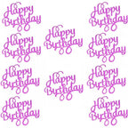 10pcs Glitter Happy Birthday Cake Topper Happy Birthday Cake Topper Happy Birthday Cupcake Topper Glitter Gold Decoration Bling Sparkle Decoration Sign Happy Birthday Cake Topper Girl Birthday Dessert Decor Stevvex
