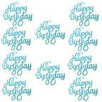 10pcs Glitter Happy Birthday Cake Topper Happy Birthday Cake Topper Happy Birthday Cupcake Topper Glitter Gold Decoration Bling Sparkle Decoration Sign Happy Birthday Cake Topper Girl Birthday Dessert Decor Stevvex