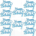 10pcs Glitter Happy Birthday Cake Topper Happy Birthday Cake Topper Happy Birthday Cupcake Topper Glitter Gold Decoration Bling Sparkle Decoration Sign Happy Birthday Cake Topper Girl Birthday Dessert Decor Stevvex