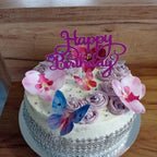 10pcs Glitter Happy Birthday Cake Topper Happy Birthday Cake Topper Happy Birthday Cupcake Topper Glitter Gold Decoration Bling Sparkle Decoration Sign Happy Birthday Cake Topper Girl Birthday Dessert Decor Stevvex