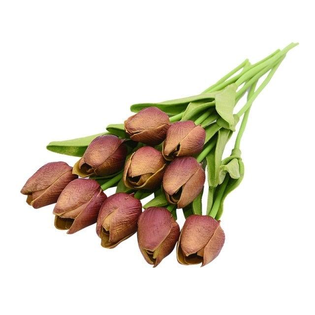 10Pcs High Quality Real Touch Calla Lily Artificial Flowers Bouquet For Wedding Bridal Home Kitchen Table Flower Decoration Home Decor Stevvex