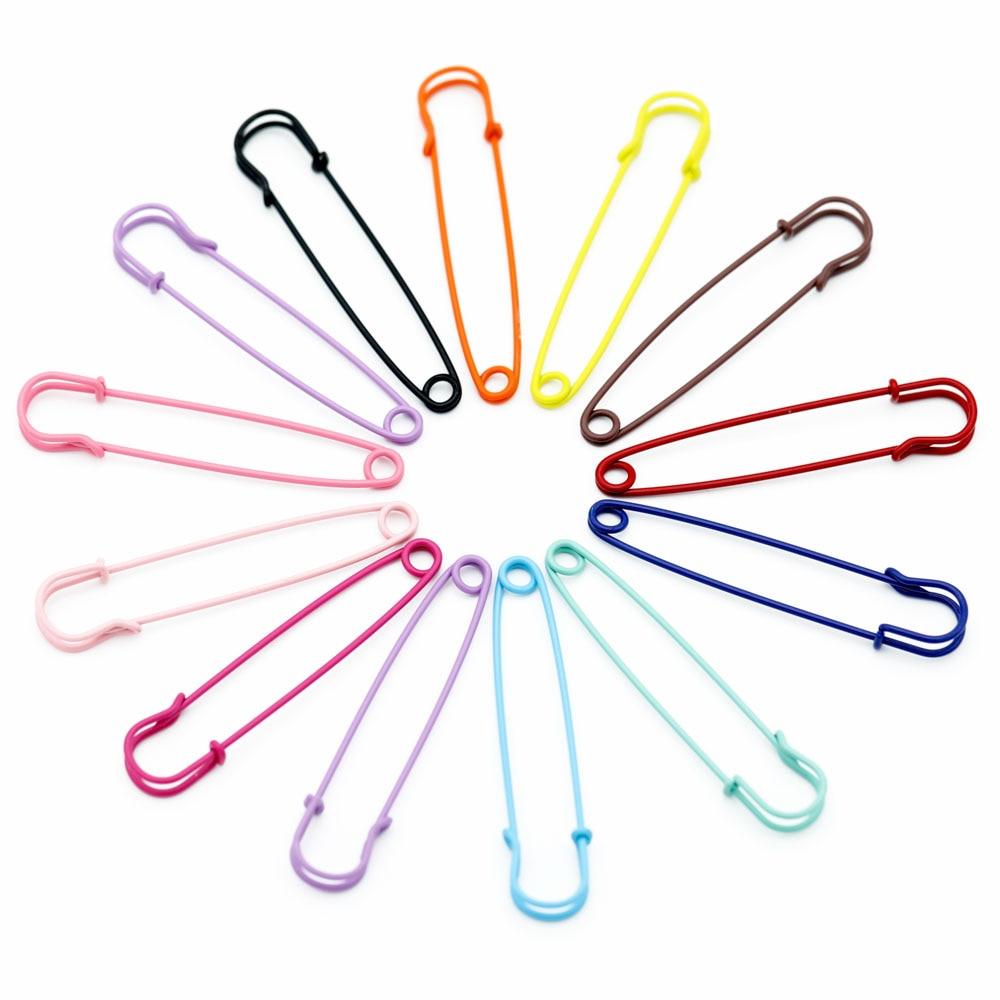 10Pcs Large Heavy Duty Metal Safety Pins Brooch Pins Sewing Tools Color Pins For Jewelry Sewing Accessories Big Safety Pin Oversize Safety Assorted Safety Metal Craft Pin for Blanket Steel Safety Clip Stevvex