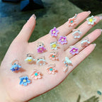 10pcs Small Flower Buckle Hair Clips Hairpins for Women Girls Fashion Hair Styles Holder Hair Pins Claws Wedding Hair Accessories for Brides and Bridesmaids