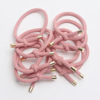10PCS Women Elastic Hair Rubber Bands High Quality Girls Hair Bands Hair Scrunchies Gold Plated  Hair Accessories Hair Gum Tie Gorgeous Hair Accessories For Women Stevvex
