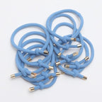 10PCS Women Elastic Hair Rubber Bands High Quality Girls Hair Bands Hair Scrunchies Gold Plated  Hair Accessories Hair Gum Tie Gorgeous Hair Accessories For Women Stevvex