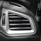 10Pcs/set Universal Car Air Conditioner Vent Outlet Trim Strip Decoration U Shape Moulding Trim Strip Line Car Shiny Accessories Car Air Conditioner Outlet Decorative U Shape Moulding Trim Strips Decor Car Styling Accessories Stevvex