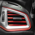 10Pcs/set Universal Car Air Conditioner Vent Outlet Trim Strip Decoration U Shape Moulding Trim Strip Line Car Shiny Accessories Car Air Conditioner Outlet Decorative U Shape Moulding Trim Strips Decor Car Styling Accessories Stevvex