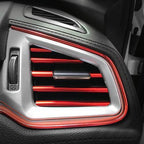 10Pcs/set Universal Car Air Conditioner Vent Outlet Trim Strip Decoration U Shape Moulding Trim Strip Line Car Shiny Accessories Car Air Conditioner Outlet Decorative U Shape Moulding Trim Strips Decor Car Styling Accessories Stevvex
