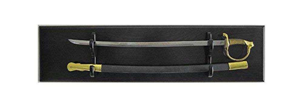 Sword Display Plaque Rack Holder Wall Rack, Alternative to Display Case The Military Gift Store