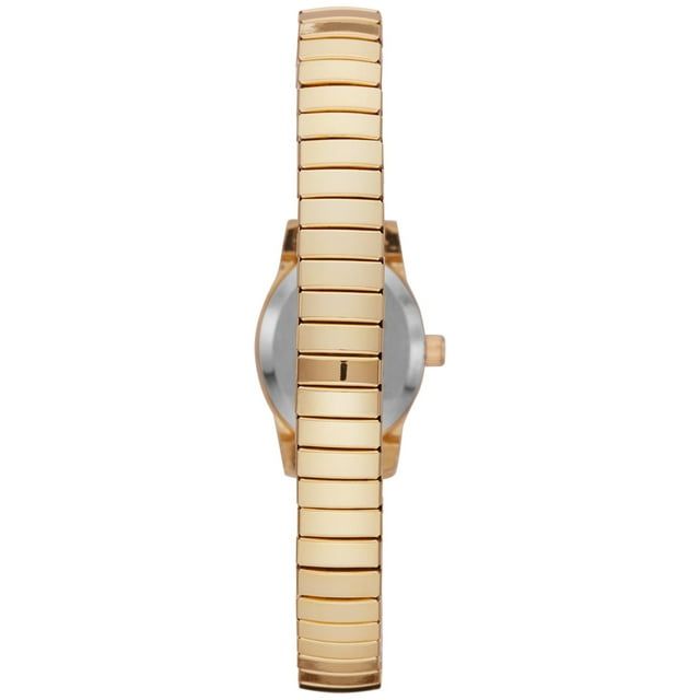 Time & Tru Women's Wristwatch: Gold Tone Oval Case, Easy Read Dial, Expansion Band (FMDOTT008)