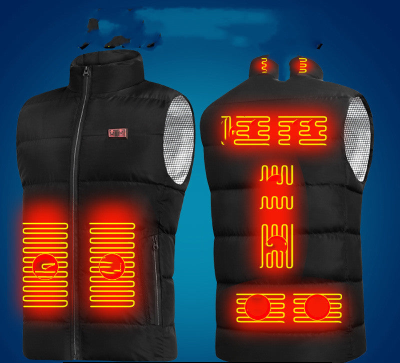 Smart usb nine-piece heating vest