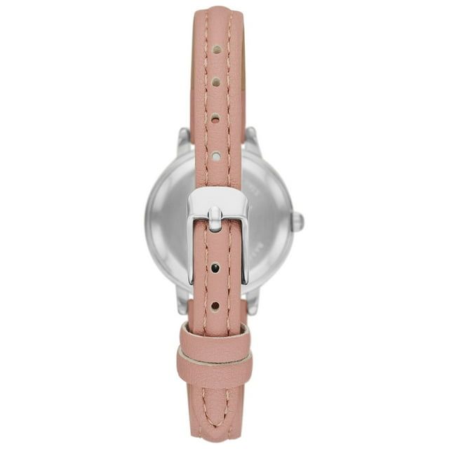 Time and Tru Women's Silver Tone Watch with Faux Leather Strap EasyOptionXY LLC