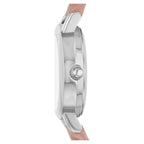 Time and Tru Women's Silver Tone Watch with Faux Leather Strap EasyOptionXY LLC