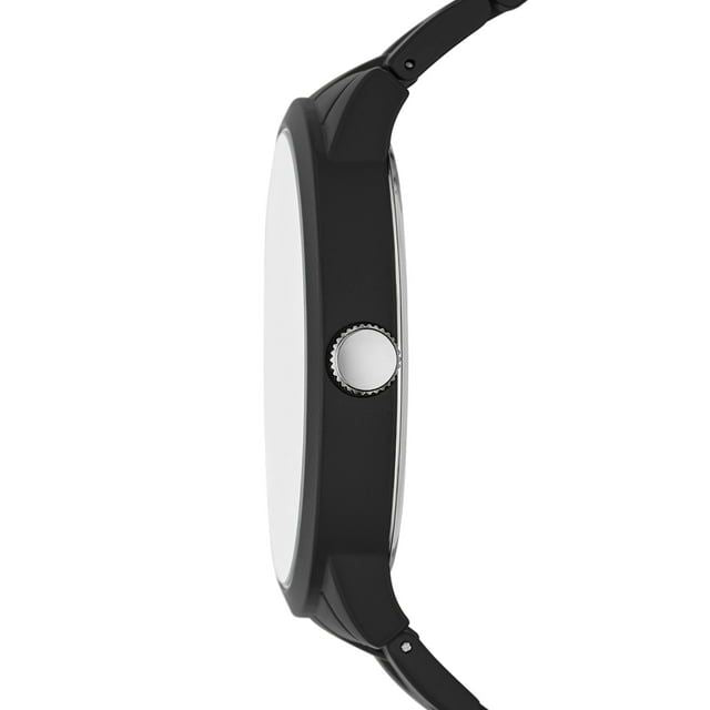 George Men's Watch Set: Black Case, Black Dial, Black 3 Link Bracelet, 2 Acessory Bracelets (FMDXGE039) EasyOptionXY LLC
