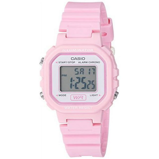 Casio Women's Digital Casual Watch, Pink/White LA20WH-4A1