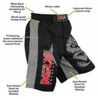 MRX Mma Men's Fight Shorts Pro Quality Grappling Short MRX Products