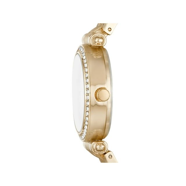 Ladies' Time and Tru Gold Tone Watch and Bracelet Set EasyOptionXY LLC