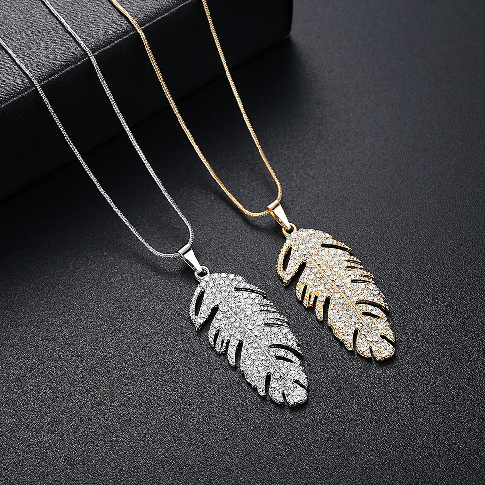 Rhinestone Necklace Earring Set