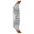 Time and Tru Women's Crystal Accent Watch with Perforated Strap