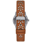 Time and Tru Women's Crystal Accent Watch with Perforated Strap