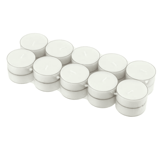 Stonebriar Unscented 1-Wick Mega Oversized 9 Hour Clear Cup Tealight Candles 20 Pack EasyOptionXY LLC