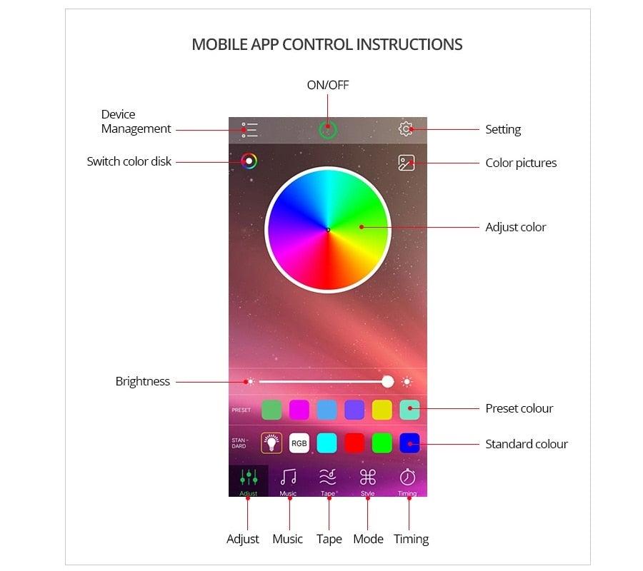 110V 220V Bluetooth E27 RGBW LED Bulb Lights 5W 10W 15W RGB Lampada Changeable Colorful RGBWW LED Lamp With Remote+Memory Mode  Smart Light Bulbs, RGBCW Color Changing Light Bulb Dimmable, 7W A19 led Bulb 60W Equivalent, Smart Bulbs That Work Stevvex