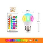 110V 220V Bluetooth E27 RGBW LED Bulb Lights 5W 10W 15W RGB Lampada Changeable Colorful RGBWW LED Lamp With Remote+Memory Mode  Smart Light Bulbs, RGBCW Color Changing Light Bulb Dimmable, 7W A19 led Bulb 60W Equivalent, Smart Bulbs That Work Stevvex