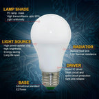 110V 220V E27 RGB LED Bulb Lights 5W 10W 15W RGB Lampada Changeable Colorful RGBW LED Lamp With IR Remote Control+Memory Mode RGB LED Light Bulbs, 10W LED Color Changing Light Bulb with Remote Control Stevvex