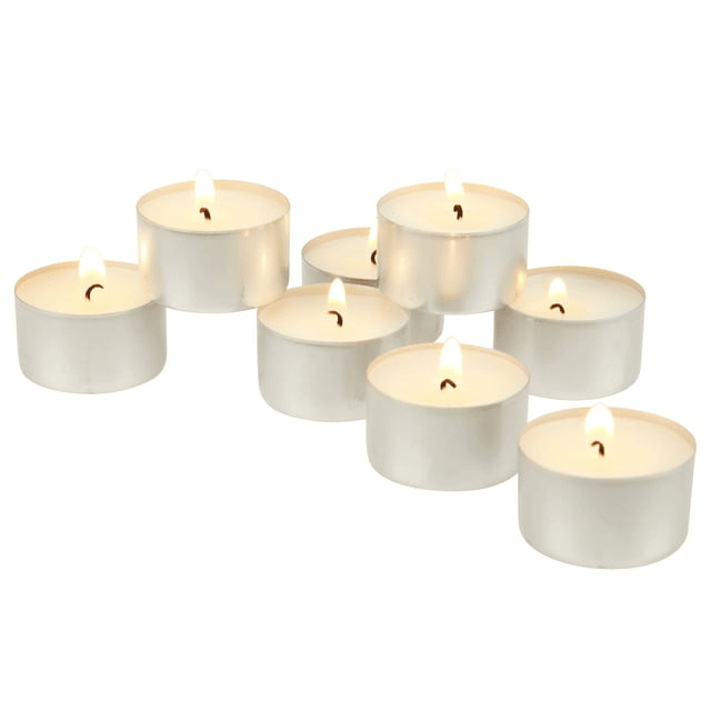 Stonebriar Unscented Long Burning Tealight Candles with 8 Hour Burn Time, 100 Pack, White EasyOptionXY LLC