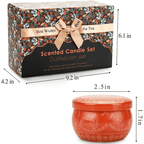 SONSIEN Scented Candles Gifts Set, 12Pack Soy Candles for Home Scented Aromatherapy Jar Candles for Birthday Christmas Gifts Halloween Housewarming, 30oz