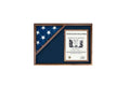 Flag Connections Flag Display Case, Flag and Certificate Flag Box - Oak The Military Gift Store
